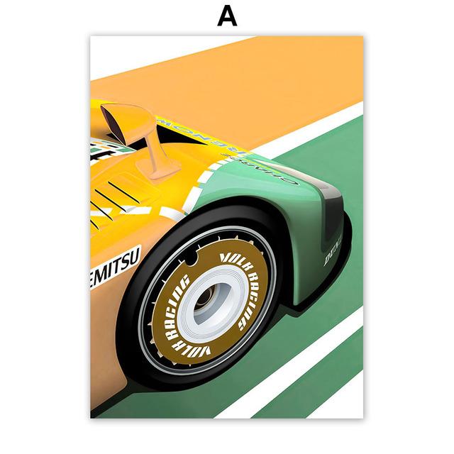

Современный гоночный автомобиль, спортивный автомобиль, внедорожник, абстрактная настенная живопись на холсте, плакаты на скандинавскую тему и принты, настенные панно для декора гостиной 21cm×30cm NoFrame