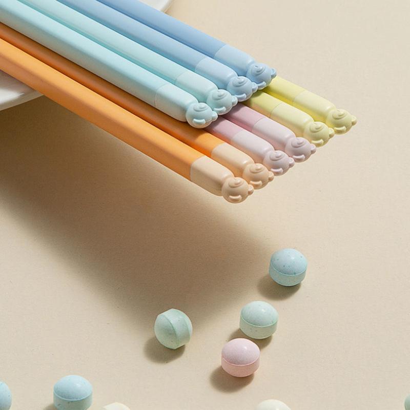 5 PAIA Bacchette Carine con Artigli di Gatto Color Caramella Bacchette in Lega ad Alta Temperatura per Casa Ristorante Servizio