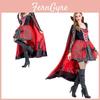 Enchanting Halloween Vampire Queen Costume For Women Featuring Luxurious Cloak And Skirt