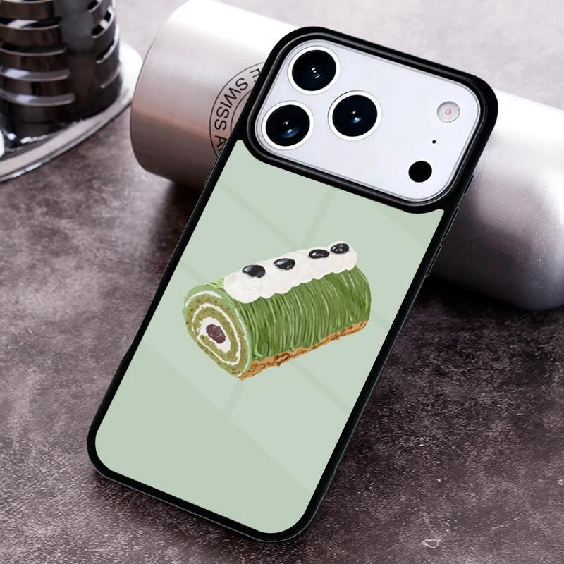 

Matcha Cake Phone Case for iPhone 17 16 15 Pro Max Air 14 13 12 11 Plus Shockproof Capa Cover iPhone 11 Pro Max