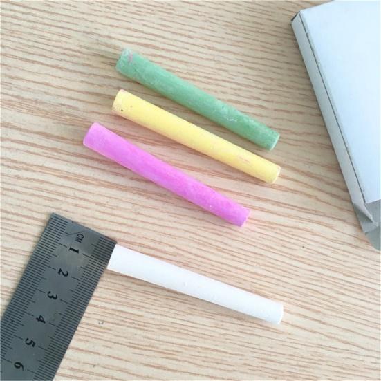 12 Stück Staubfreie Zeichenkreide Schule Bürobedarf mit Tafellöscher