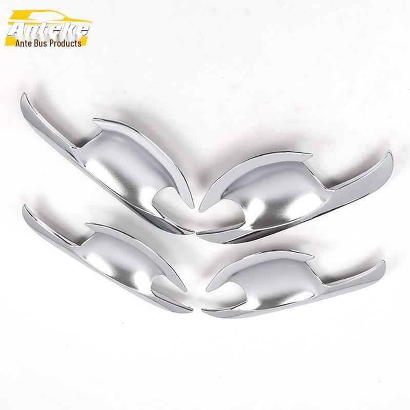 18-21 IX35 Door Handle Bowl Covers: Electroplated, Scratch-Resistant Stickers