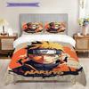 3pc Naruto-themed Printed Bedding Set( Without Core), Soft and Skin-friendly, Suitable for Bedroom or Guest Room