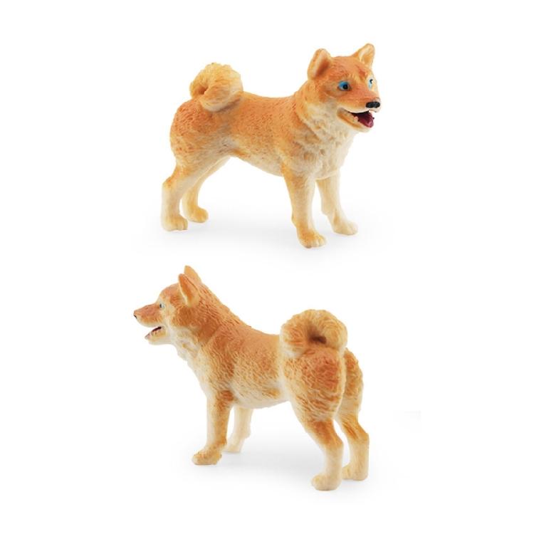 Dog Figurines Playset Hand Painted Plastic Dog Realistic Detailed Puppy Figures