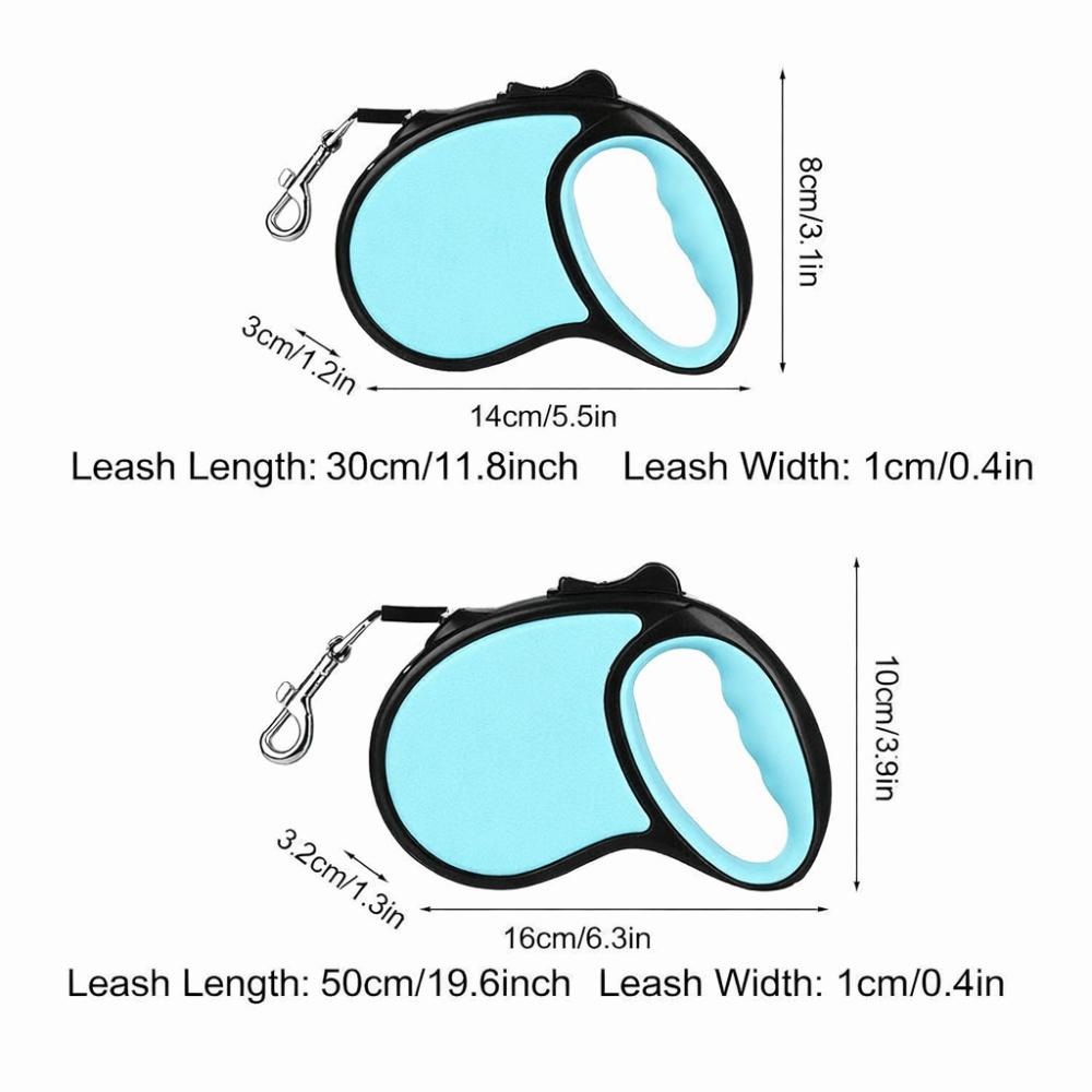 5m Length Retractable Dog Leash Candy Color Small Size Automatic Pet Leash Automatic Extending Retractable Mechanism