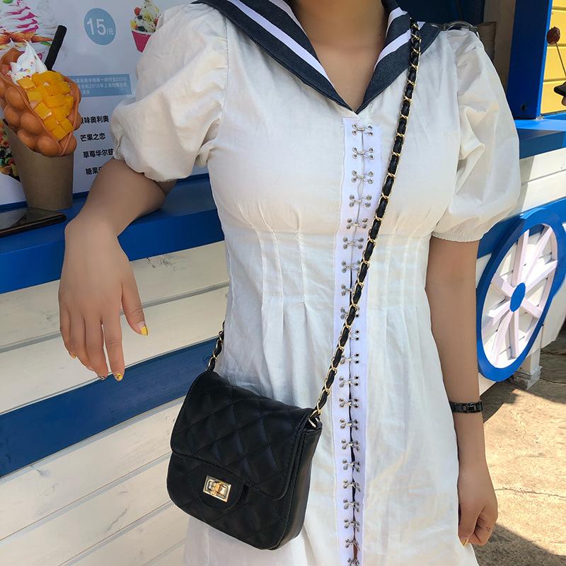 Small Bag for Women Korean Fashion Diamond Chain Bag Casual Versatile Mini Bag One-shoulder Crossbody Bag