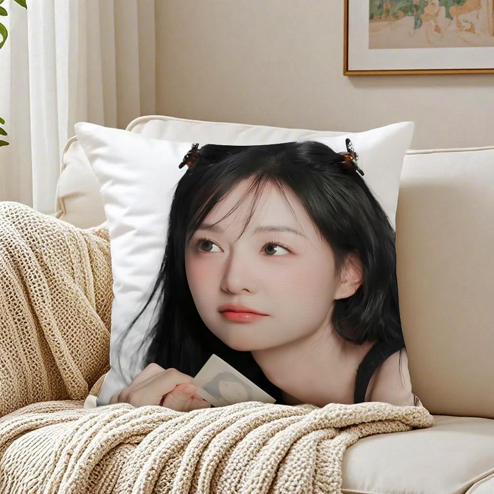 Kim Ji Won Queen of Tears Cushion Cover Linen Minimalist Soft for Sofa Bed Home Room Decor