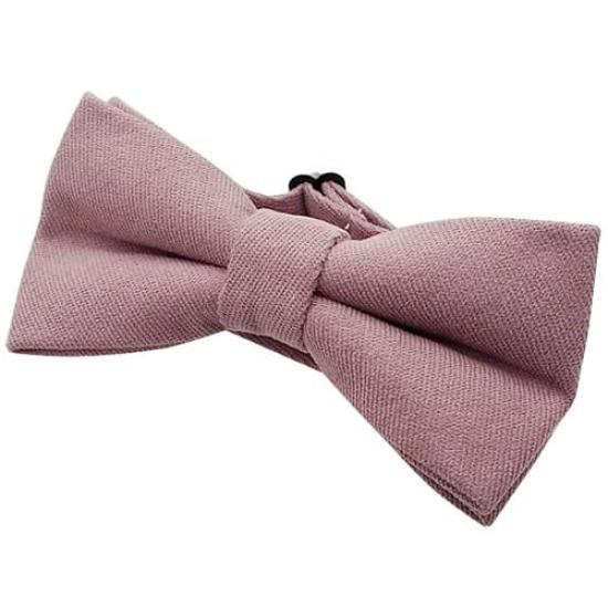 [Bowties.jp] Pink Solid Color Bow Tie, Easy-to-Wear Type bd415