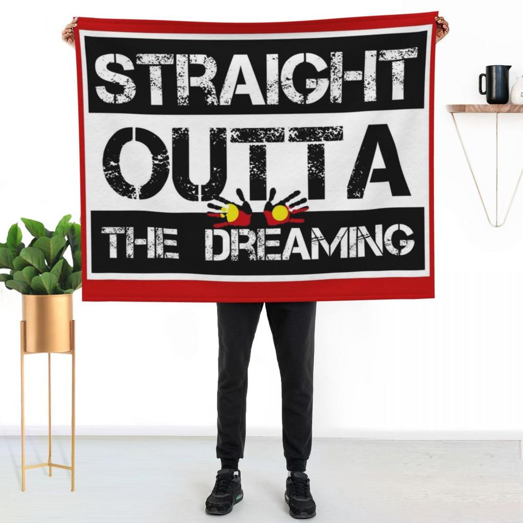 Straight Outta the Dreaming Throw Blanket Soft Solid Color Blanket for Couch Bed