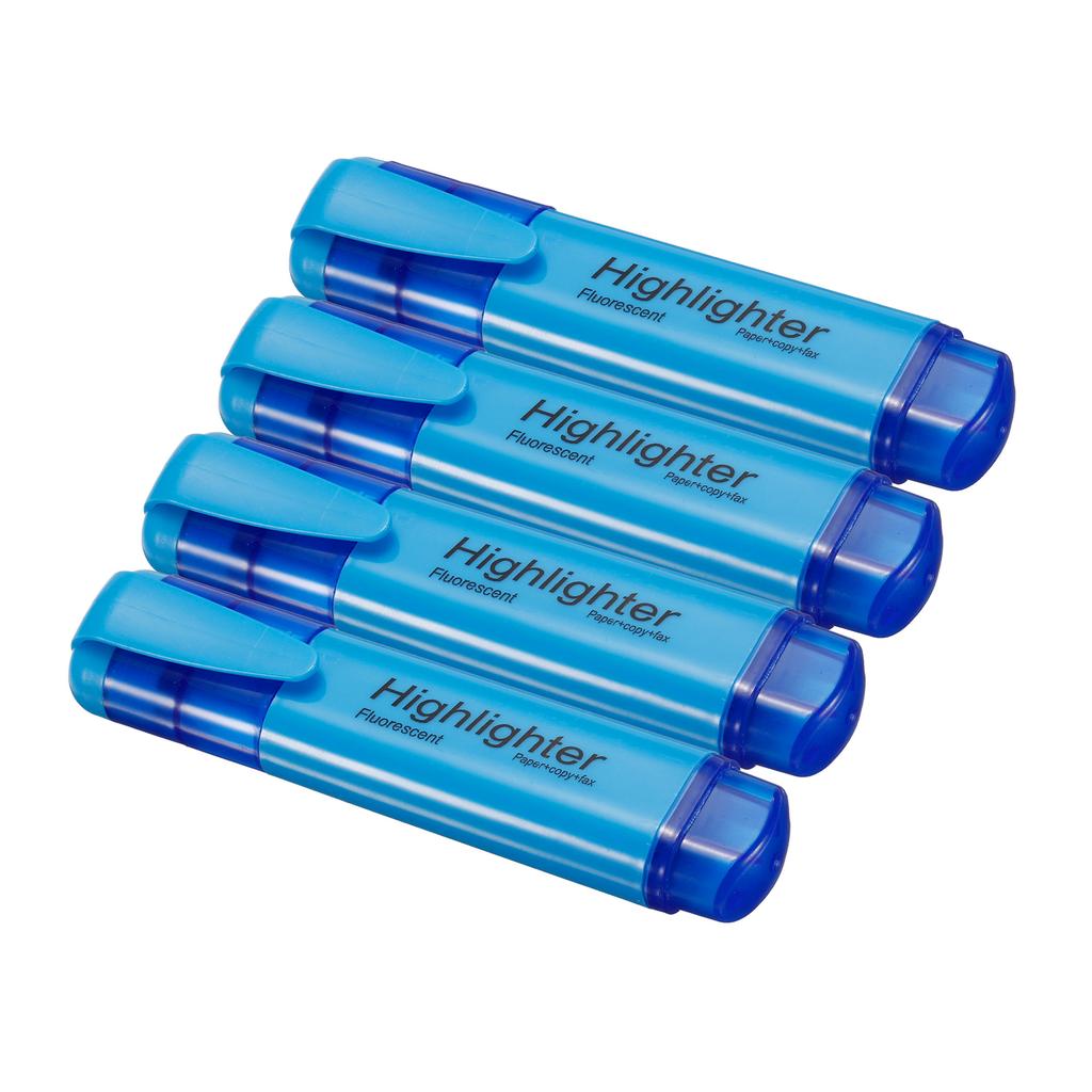 4/6Pc Highlighter Fluorescent Pen Broad Tip Writing Marker Pens for Art Drawing Doodling Marking Office Stationery School Supply