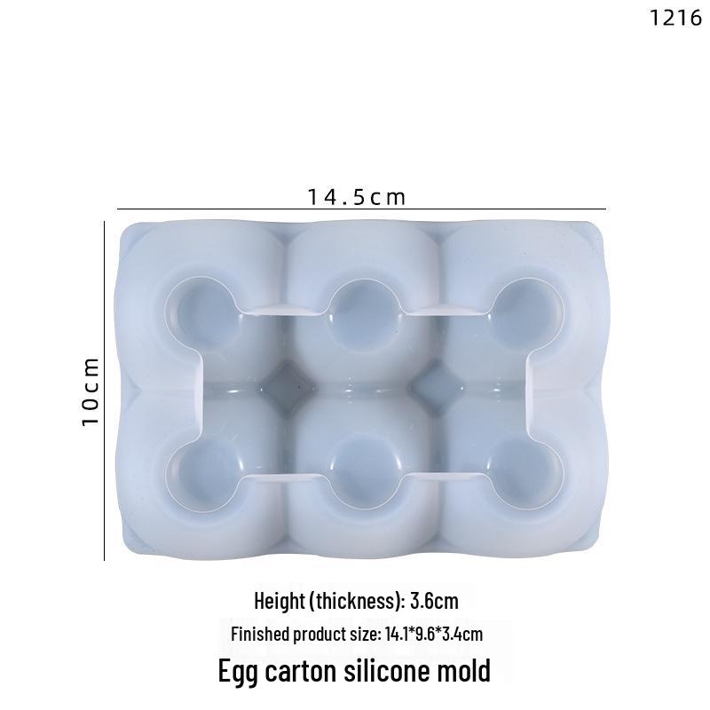 Poppy DIY Crystal Resin Egg Tray Storage Mold Ornament