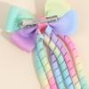 Cute Bow Hair Clips for Kids Baby Girls Sweet Colorful Grosgrain Ribbon Curly Hairpins Headdress Hair Accessories 2PCS