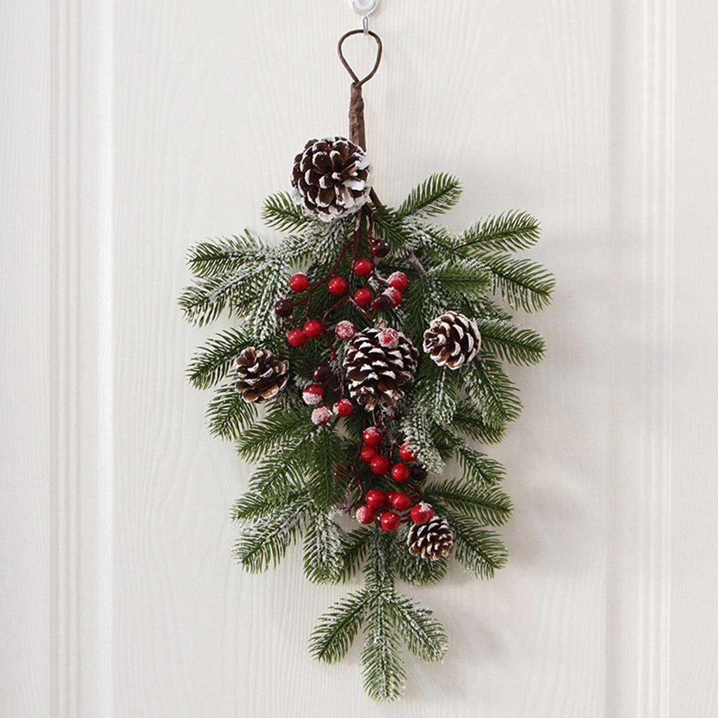 Christmas Decoration Wreath Pendant Christmas Inverted Tree Garden And Courtyard Decoration