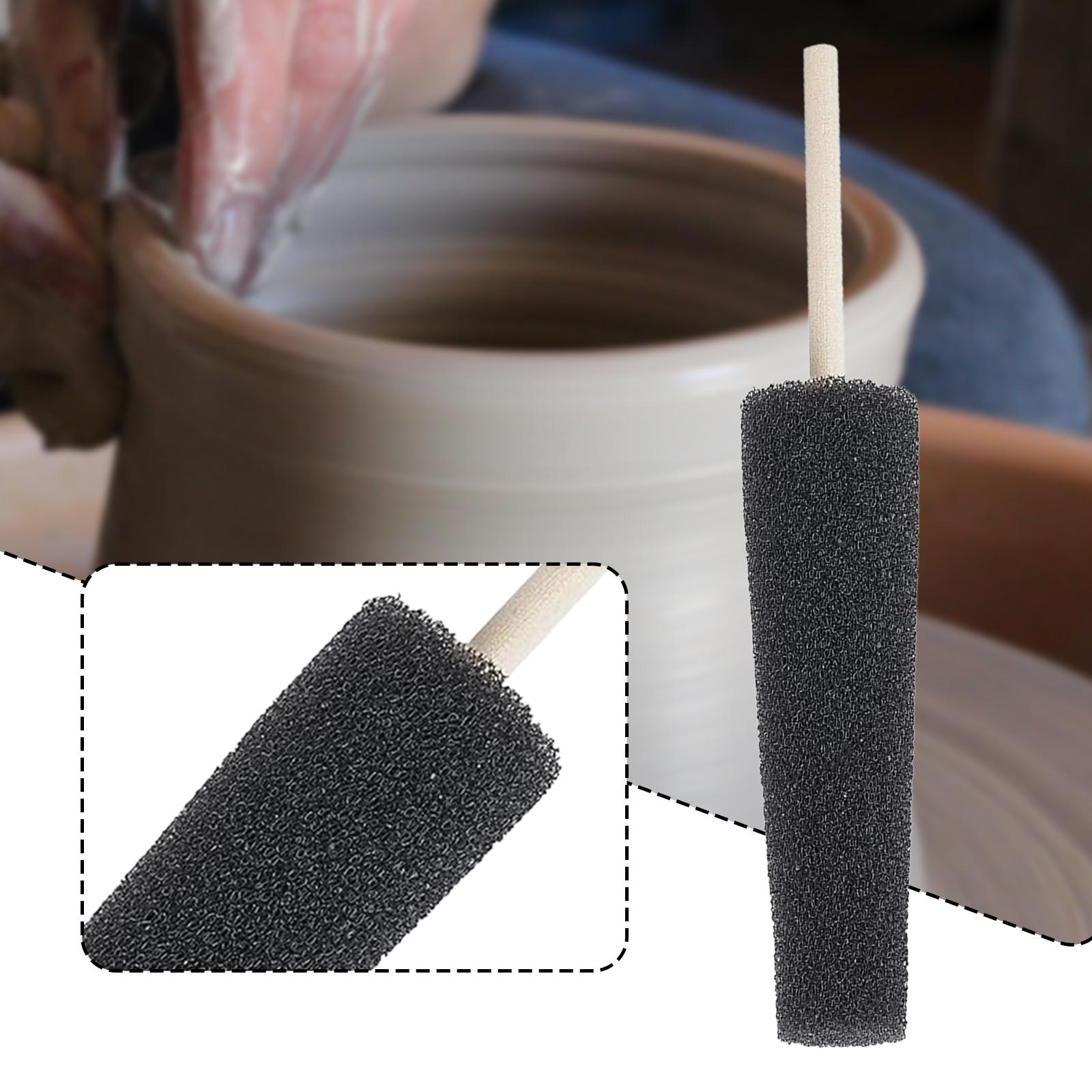 Clay Pottery Sponge Clay Sculpture Making Artist Carving and Shaping Supplies Pottery Trimming Tool Ceramic Throwing Stick чёрный