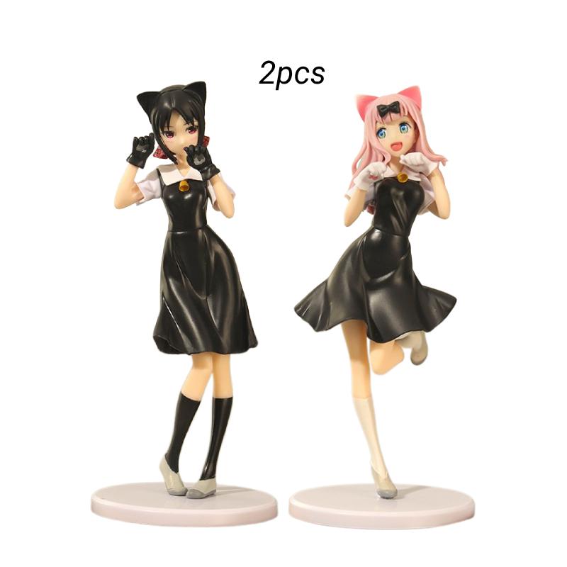 

Кагуя 2 шт. Сама Любовь - это война Фудзивара Чика Модель с кошачьими ушками Коллекционная игрушка из ПВХ