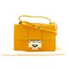 Jimmy Choo 2WAY Mini Shoulder Handbag Yellow Calfskin Women Used