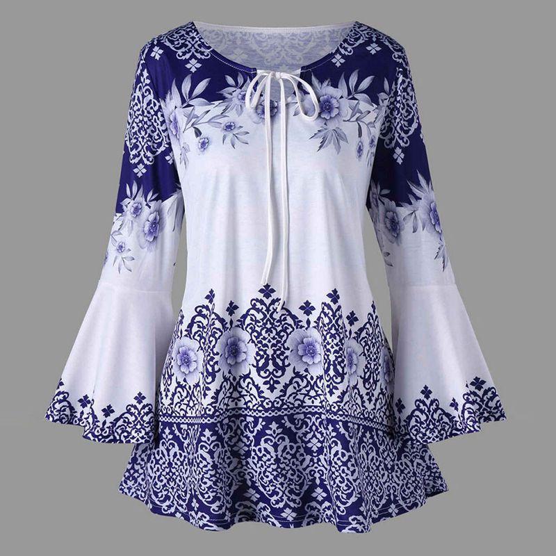 

2022Print Loose Casual Lace Fashion Tops Shirts Women Blouse XXXL black