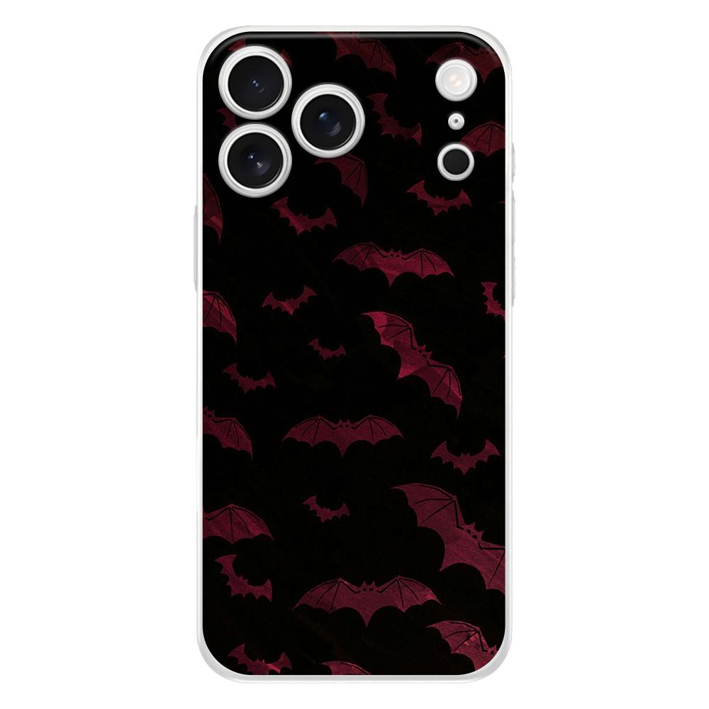 Weiche Handyhülle für iPhone 17 Air 16E 16 11 15 14 Pro MAX 12 13 7 8 Plus SE Osterhülle Schutz Goth Vampir Fledermaus Tier