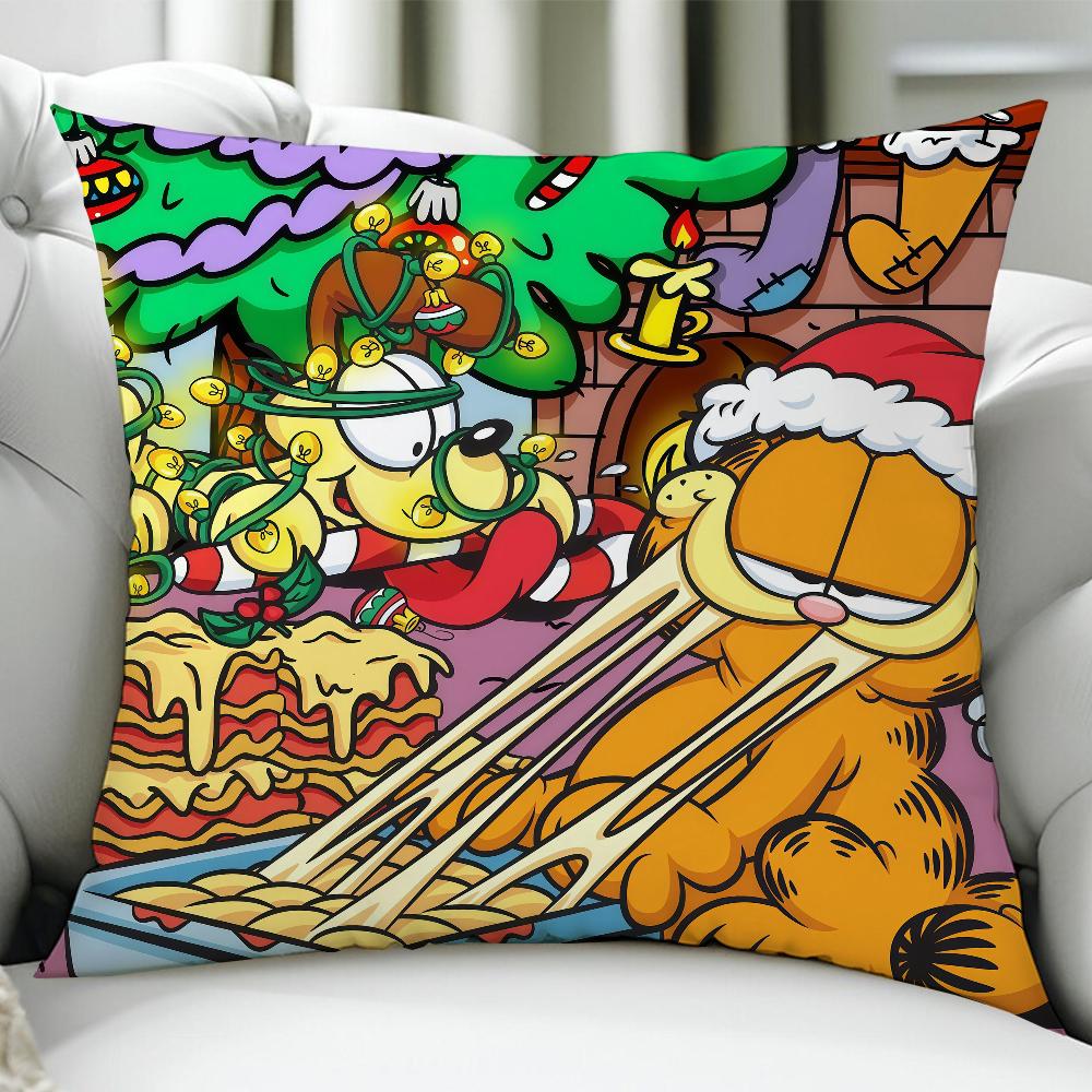 GGarfieldES AAnimation cushion cover Birthday Anniversary Gifts Double Sided Printed Zipper Cushion Cover Soft Skin Bedding