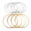 10pcs 60mm 80mm Brass Closed Ring Earring Wires Big Hoops Pendant Connectors Rings For DIY Jewelry Making Supplies Accessories