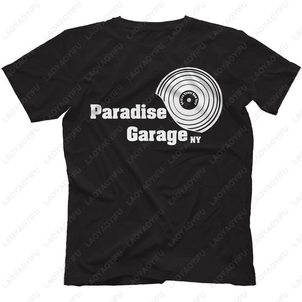 T-shirt Paradise Garage Cotone Disco House Larry Levan Salsoul Chicago Moda Estiva Casual Cotone Regolare Abbigliamento Uomo