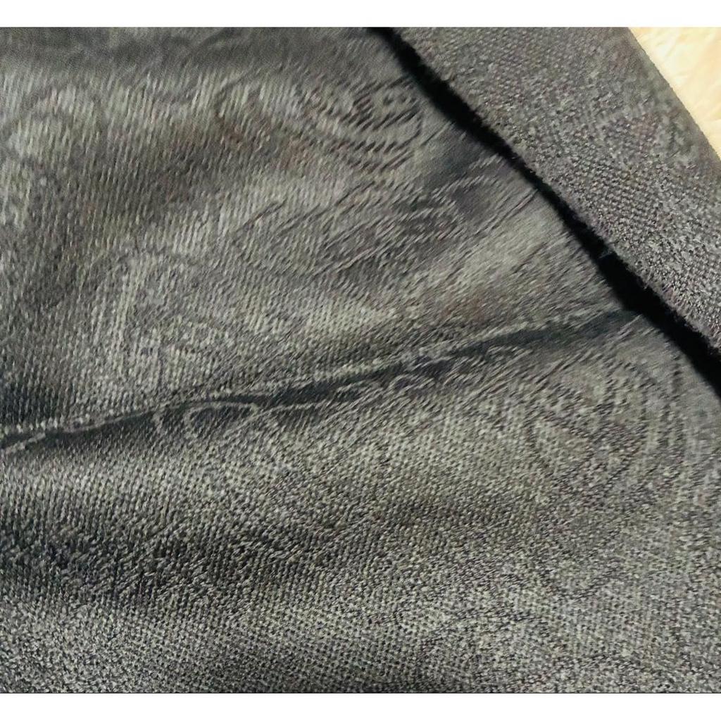 Used Tagged Vivienne Westwood stole, orb, black, all-over pattern, black