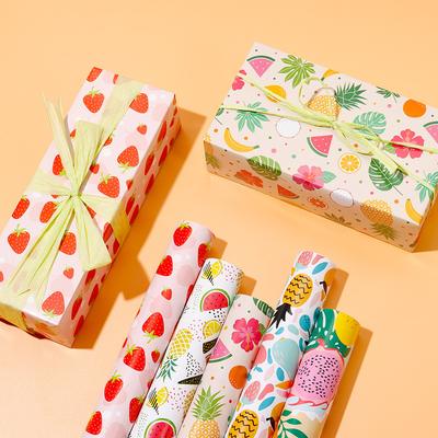 Papier do pakowania Premium Flamingo Floral 50x70cm – Duże matowe arkusze z wykończeniem olejnym do dekoracji bukietów, pakowania prezentów i aranżacji okolicznościowych