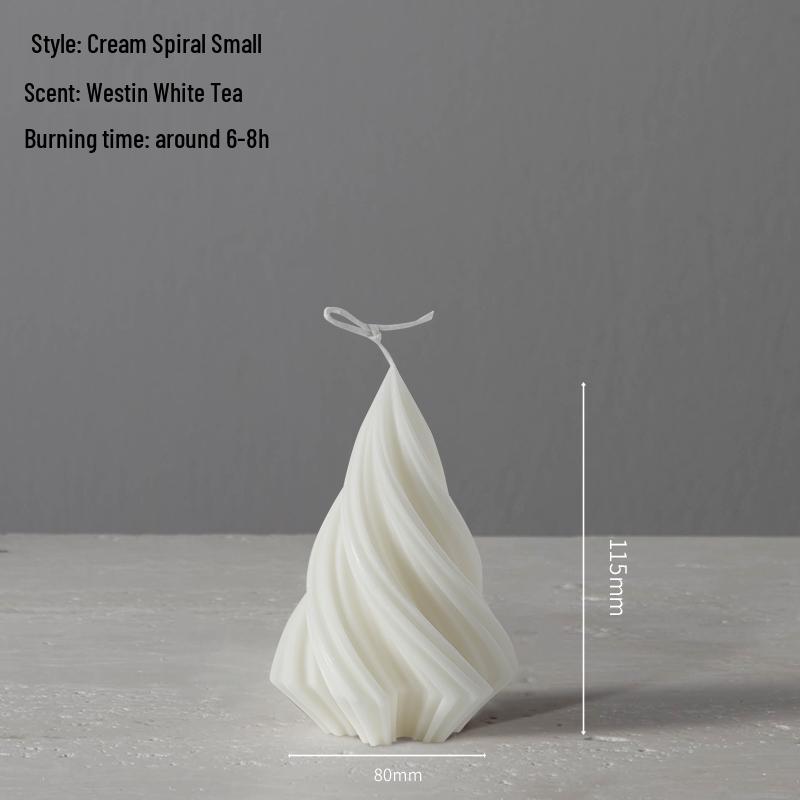 Smokeless White Retro Scented Candle for Weddings & Home Decor