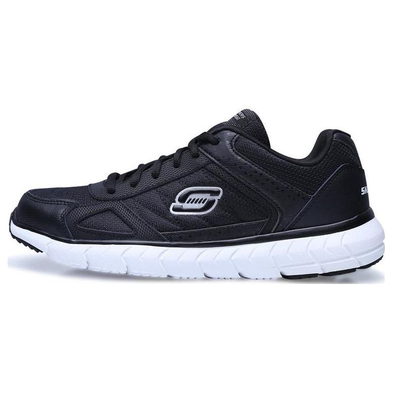 Мужские спортивные повседневные кроссовки Skechers с низким верхом Мужские кроссовки Черно-белые 999743-BKW 41