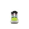 Air Jordan 1 Mid PS Pastel Kids Sneakers White Black Volt 640734-175
