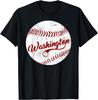 Washington Baseball Retro Distressed Graphic T-Shirt
