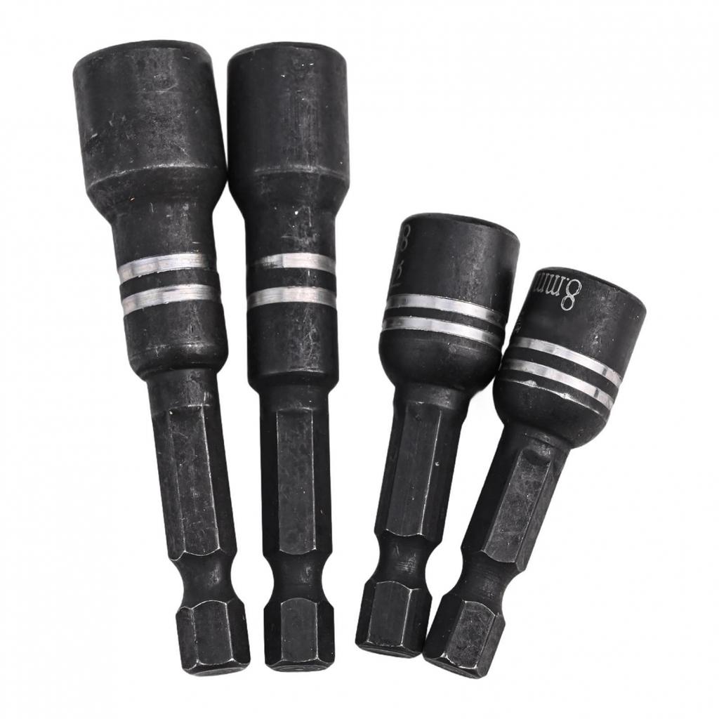 Socket Nut Driver Drill Bit Set with Magnetic Attraction 4pcs