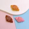 100pcs Cute Resin Mini Simulated Bread Food Play Flatback DIY for Kitchen Doll House Decoration Fairy Garden Miniatures