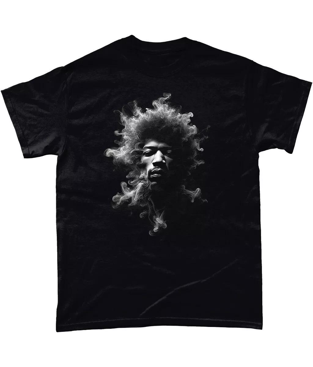 

Футболка Джими Хендрикса Изображение с эффектом дыма Вудсток Purple Haze Experience 4XL