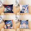 Suichan Hoshimachi Suisei Animation H-Hololive Pillow Case Square Pillow Bedroom Sofa LeisureCarLivingRoom Home Decoration 40X40
