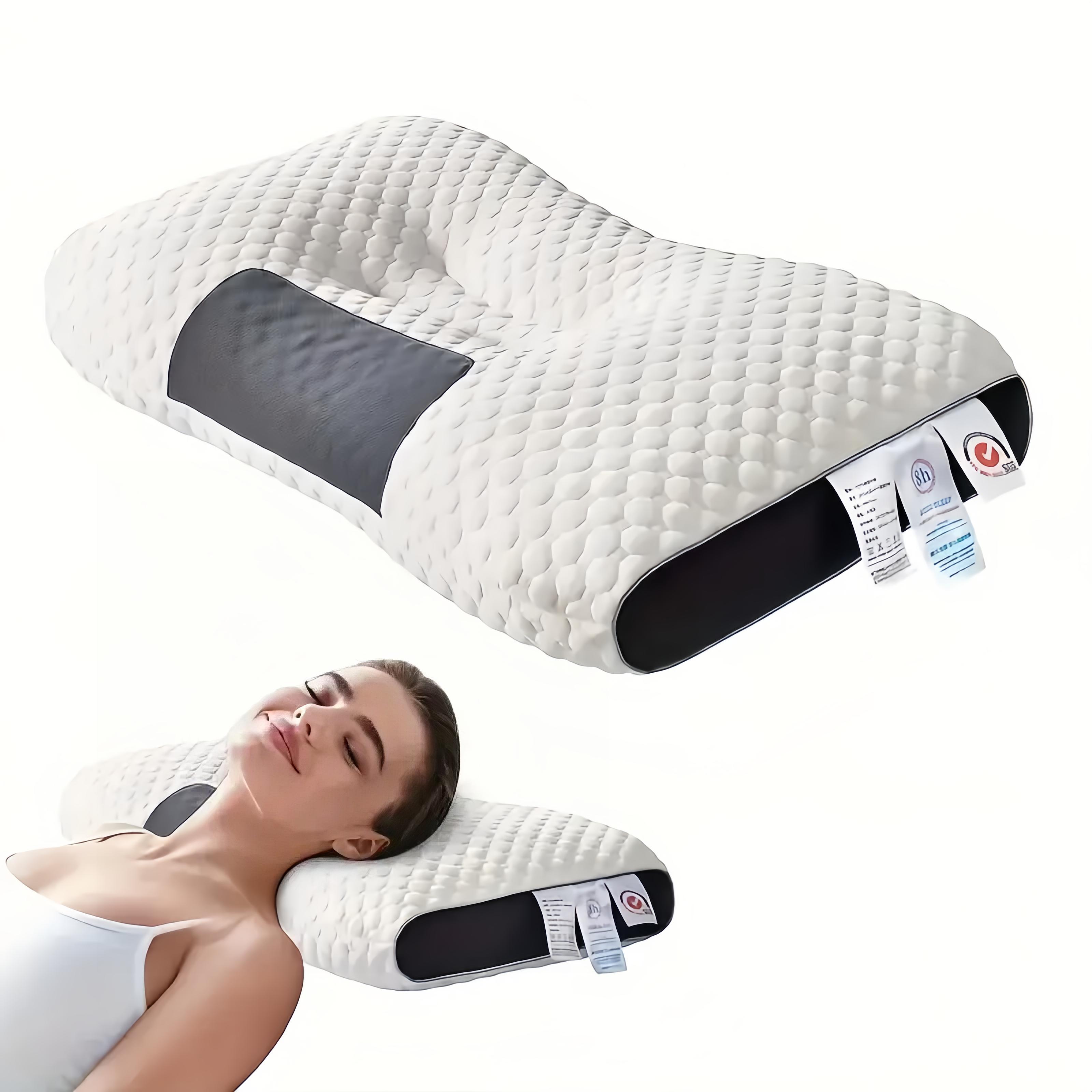 

Вязаная подушка для шеи для взрослых с мягкой, регулируемой эргономичной поддержкой и съемным чехлом 750G