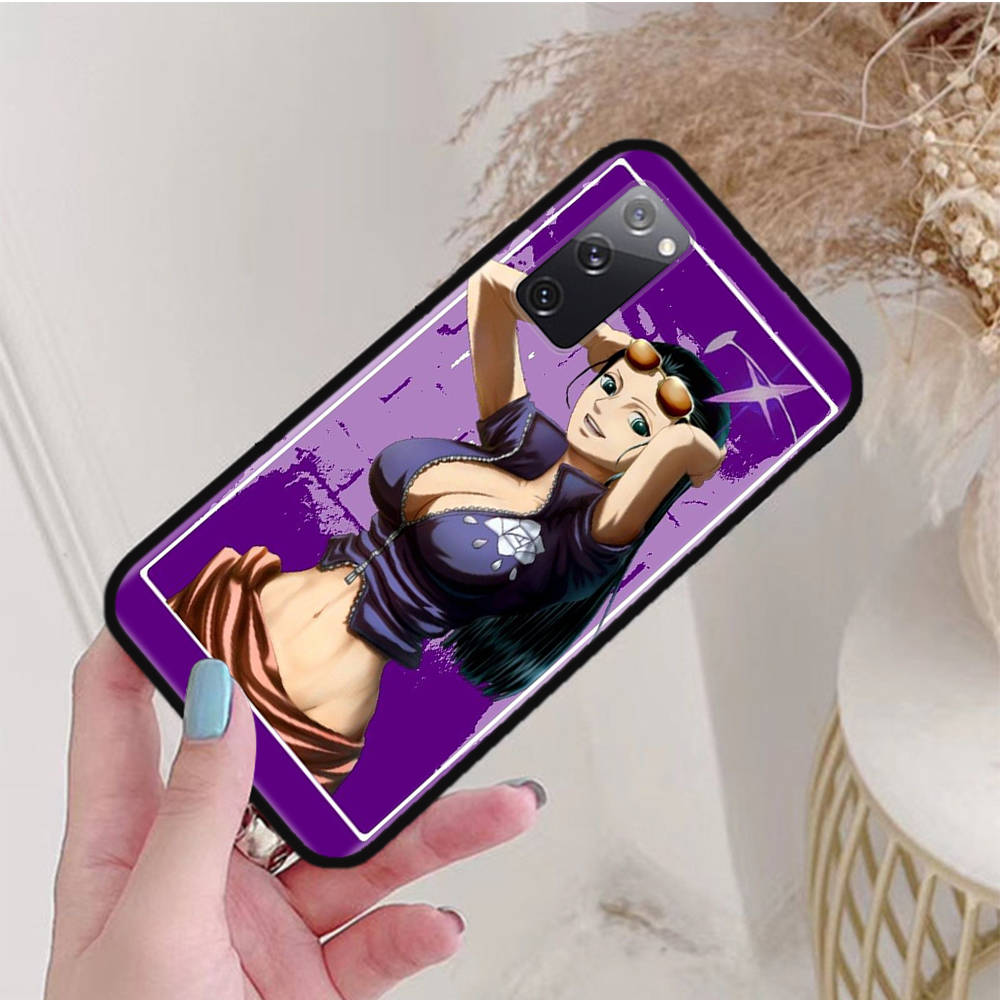 

Черный чехол для Samsung Note 20 Lite S24 Ultra S23 A03 A05 A06 A11 A71 A15 A16 A13 A24 A25 A33 A52 A53 A50 M55 M35 Plus W-73 One Piece Робин Samsung S10 Lite зелёный