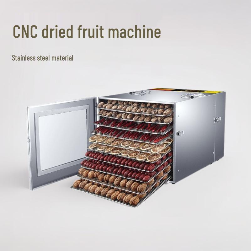 Multifunctional 6-Layer Stainless Steel Dehydrator for Fruits, Vegetables & Pet Snacks