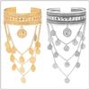 Stylish Ethnic Dance Cuff Armband & Long Dangle Earrings Set