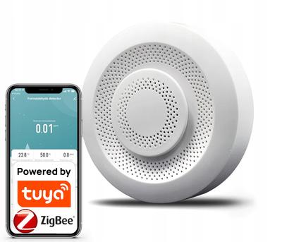 Tuya Zigbee Czujnik Jakości Powietrza Temperatury Detektor Co2 Voc