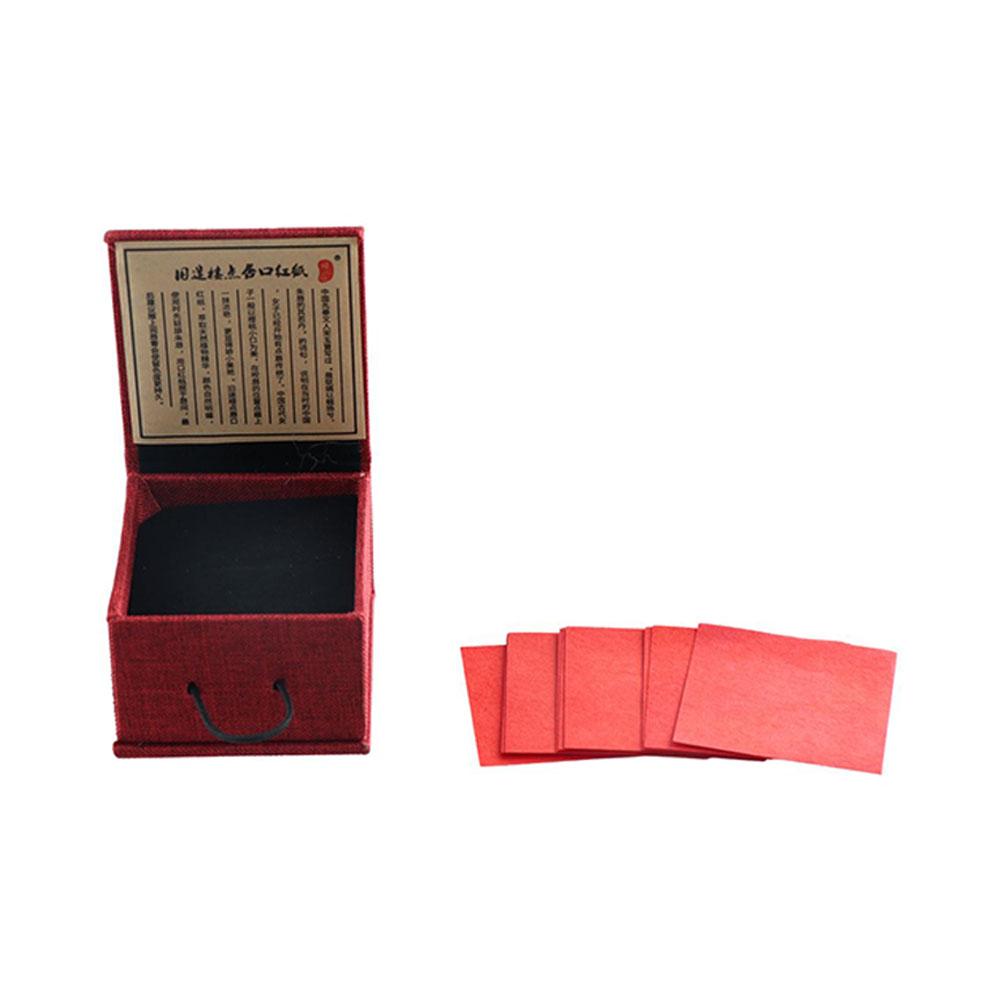 Traditional Lip Gloss Paper Red Velvet Lipsticks Paper Ancient Chinese Lipstick Paper Wedding