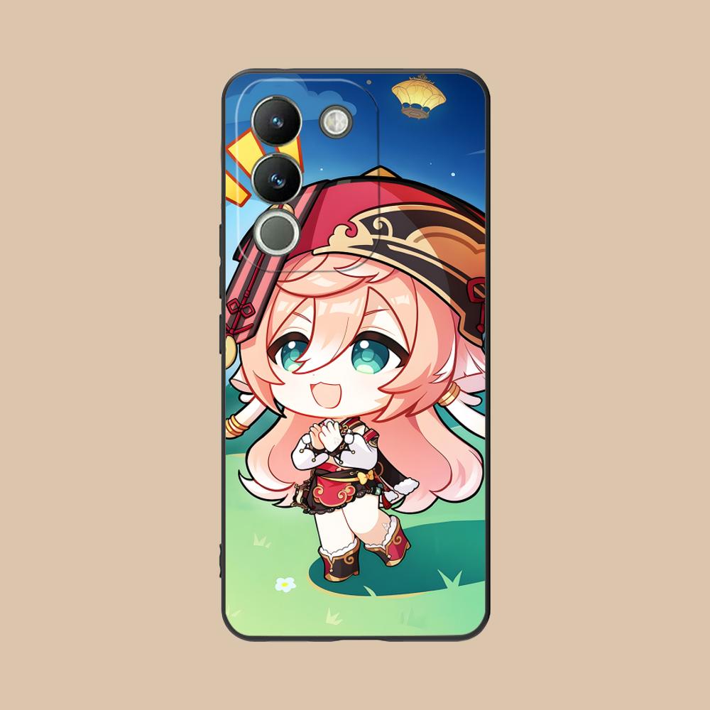 

Game GI Yanfei Matte TPU Mobile Phone Case for VIVO Y77 76 75 74 73 72 58 56 55 51 50 38 36 Y19 Y18 Y03 Y01 5G Colorful Cover vivo Y01