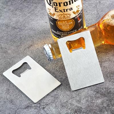 Credit Card Size Stainless Steel Bottle Opener Mini Portable Beer Opener Tool For Wallet Pocket Bar Restaurant Wedding Party