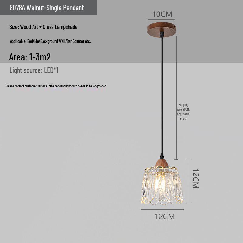 Chinese Retro Bedroom and Hallway Pendant Light