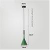 Nordic Wrought Iron Pendant Light - Modern Creative Single-Head Lamp for Restaurant, Bar, Bedroom, and Bedside.