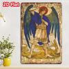 Bar tin paintingGUARDIANART Portrait Archangel Michael Vintage Sign  Metal Wall Art