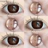 EYESHARE 1 Pair BUBBLE Gray Contact Lenses for Eyes Brown Natural Korean Softlens Beauty Eye Makeup Lens