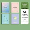 Soft Leather Student Notebook - A5/B5 Lined, Thick Cartoon Diary