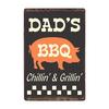 ZONA BARBECUE DEL PAPÀ Targa Retro Segni di Latta in Metallo Pub Cucina Casa Griglia Decorazione da Parete Vintage 20X30CM