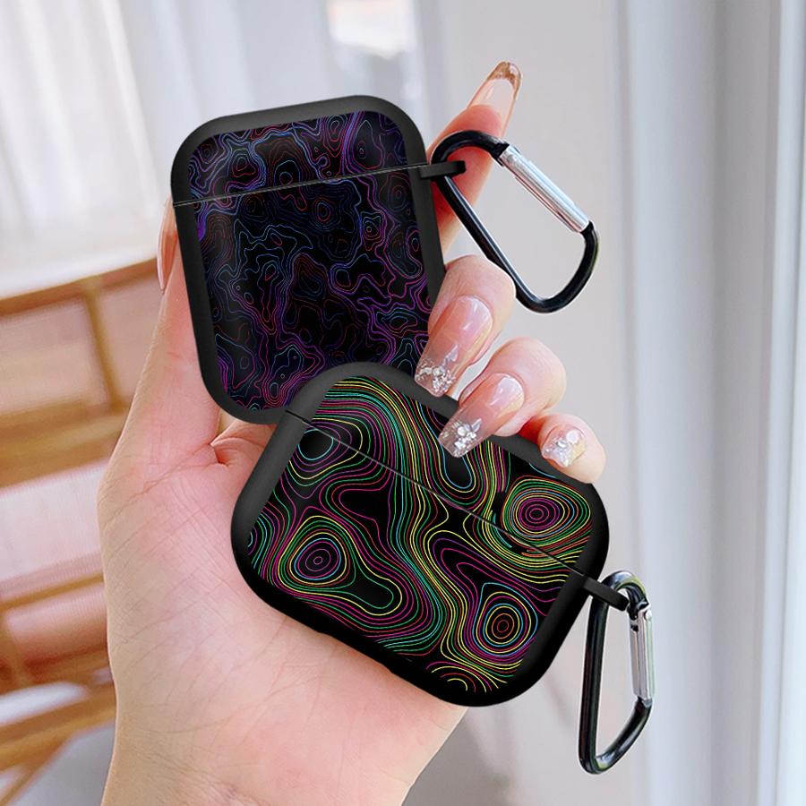 Earphone Cases Cover Case For Airpods Pro2 4 1 Pro 3 Pro3 2 Colorful Swirl